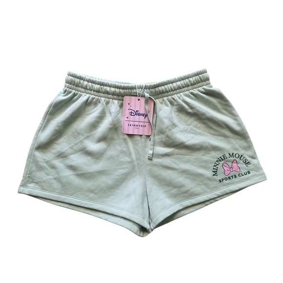 NWT Disney Minnie Mouse SkinnyDip Fleece Womens Shorts - Picture 1 of 3